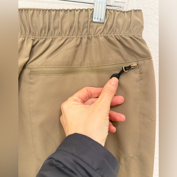 baleaf Women's Hiking Pants Lightweight Water Resistant khaki tan joggers - Picture 5 of 9